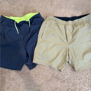 Birddogs Navy and Tan Shorts